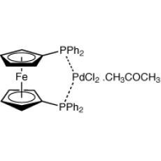ZD935756 二氯[1,1'-二(联苯基膦)二茂铁]钯(II), 丙酮络合物, Pd 13.0-15.0%