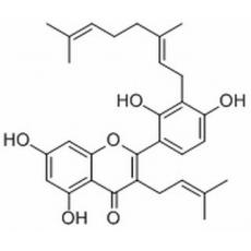 3'-Geranyl-3-prenyl-2',4',5,7-tetrahydroxyflavone分析标准品,HPLC≥98%